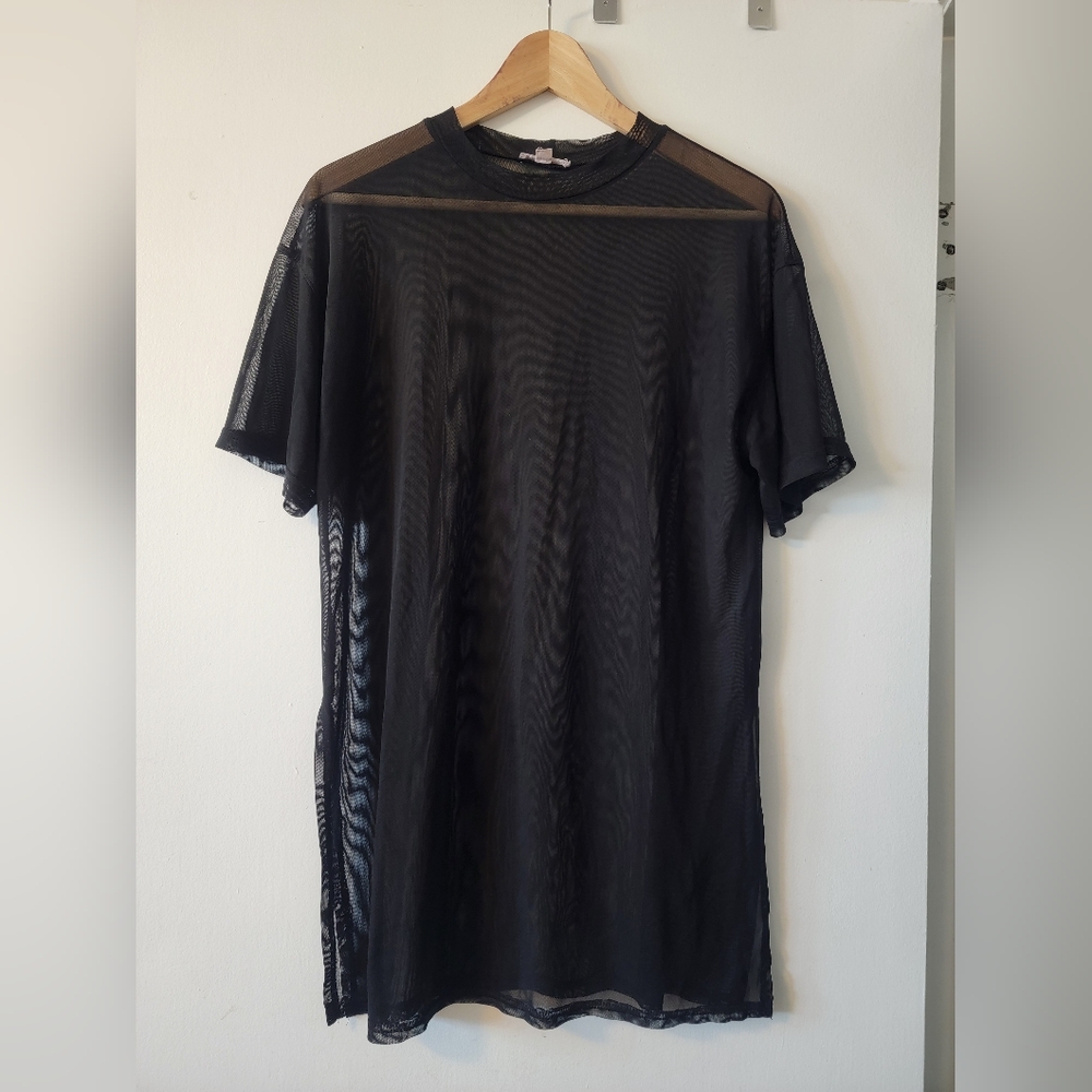 Sheer Black Tee